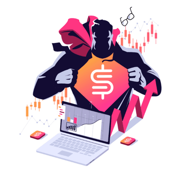 StockGamma investing character illustration